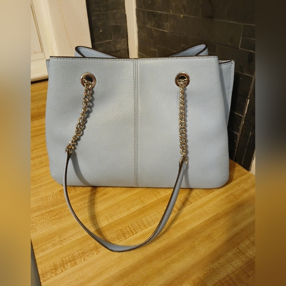 Michael Kors EUC Baby Blue Chain Satchel Bag - Picture 5 of 14